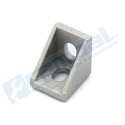Soporte esquina para perfil 20x20x17mm