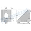 Soporte esquina para perfil 20x20x17mm