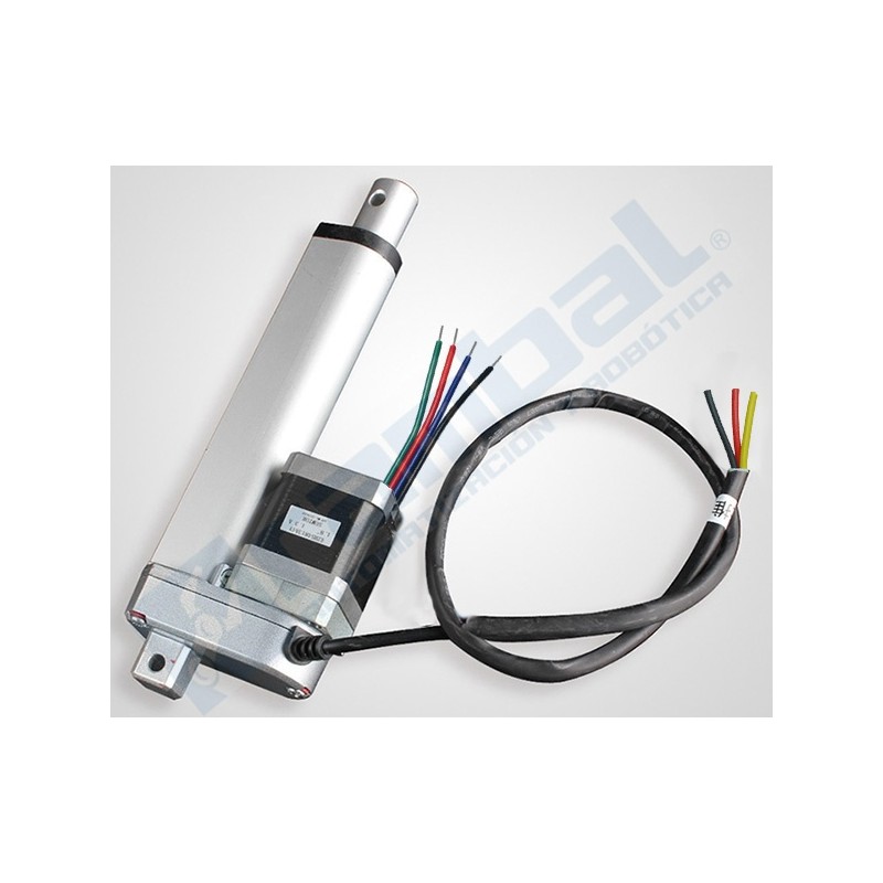Actuador lineal motor paso a paso 4"