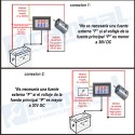 Voltimetro Amperimetro 100V 10A display rojo azul