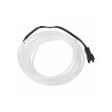 El Wire Neon Blanco Fosforescente 2mt con Inversor