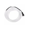 El Wire Neon Blanco Fosforescente 2mt con Inversor