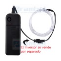 El Wire Neon Blanco Fosforescente 2mt con Inversor