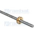 Husillo Tornillo Trapezoidal Cuadrado T8 CNC 1200mm