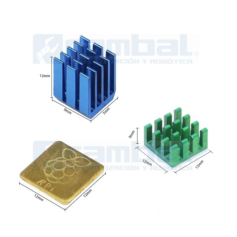 Kit Disipadores alta eficiencia RPi