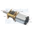 Motor-Reductor Metalico GA12Y N20 60RPM