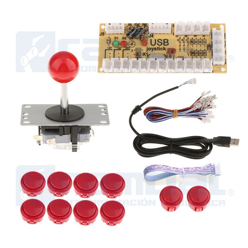 Interfaz usb zero delay Arcade 1 jugador