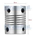 Flex Shaft Acoplamiento 6x8 mm.