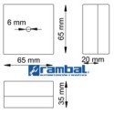 Caja Sobrepuesta 65x65x35mm