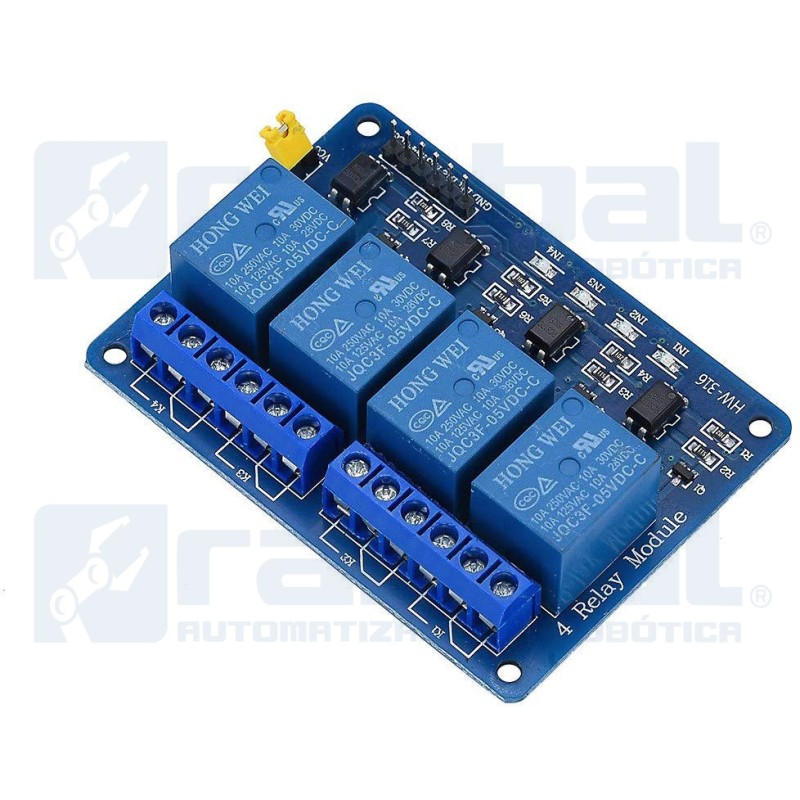 Module Relay 4 Canales Optoacoplado