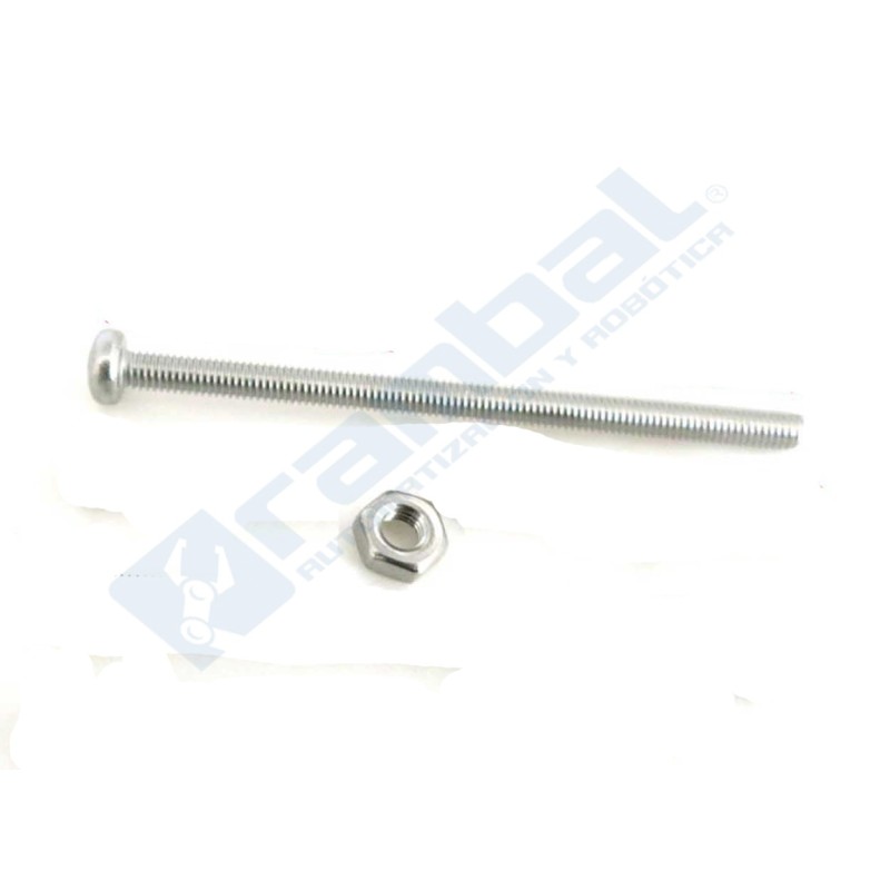 Tornillo y Tuerca M3 Metálico 30mm.
