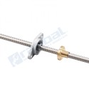 Husillo Tornillo Hilo Trapezoidal Cuadrado T8 CNC 600mm Nut Set