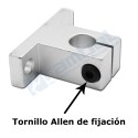 Soporte vertical Eje Guia 10mm.