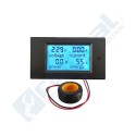 LCD digital con voltímetro y amperímetro (AC)