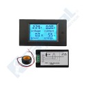 LCD digital con voltímetro y amperímetro (AC)