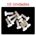 Tornillo Cruz Nylon M3 8mm