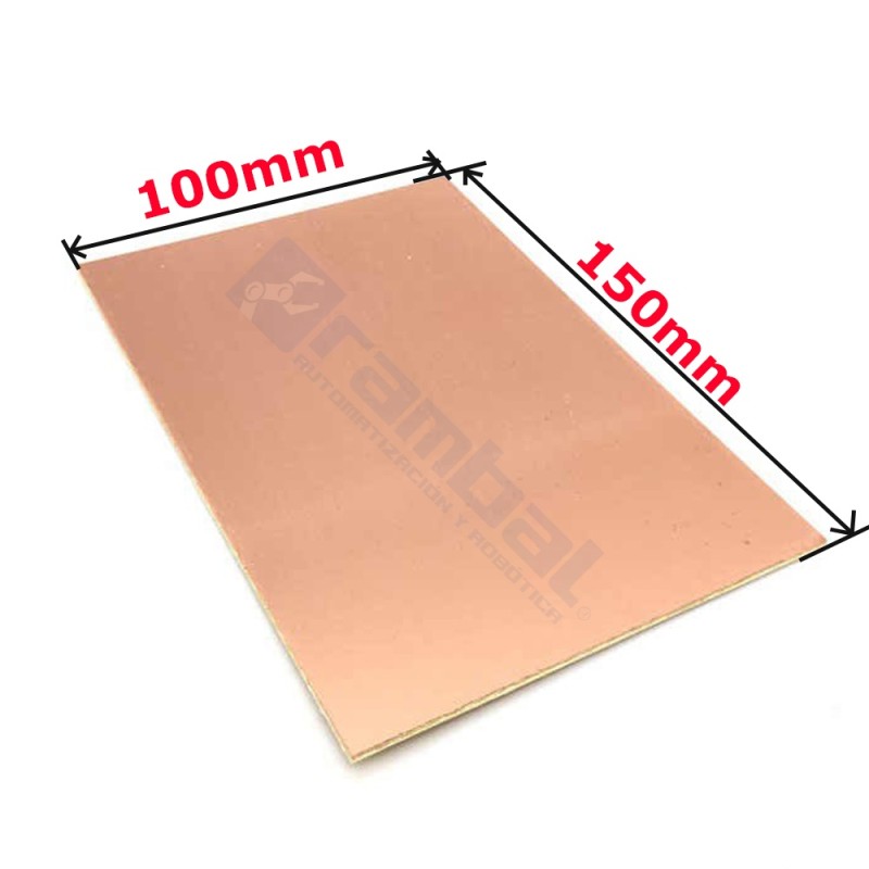 Tarjeta PCB Virgen Single side 100x150mm