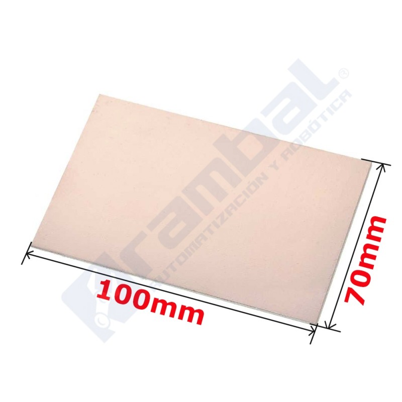 Tarjeta PCB Virgen Single side 70x100mm