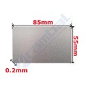 Tarjeta Aluminio Gris Grabado Láser CNC – Aluminium Alloy Plate Card Gray55x85mm