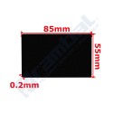Tarjeta Aluminio Negro Grabado Láser CNC – Aluminium Alloy Plate Card BLACK 55x85mm