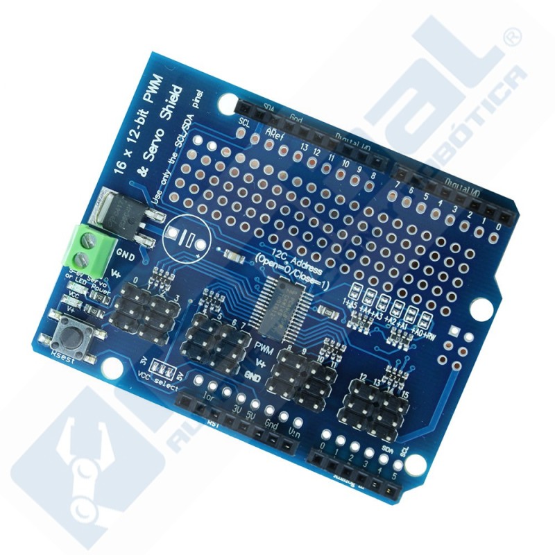 Shield Arduino para 16 Servomotores