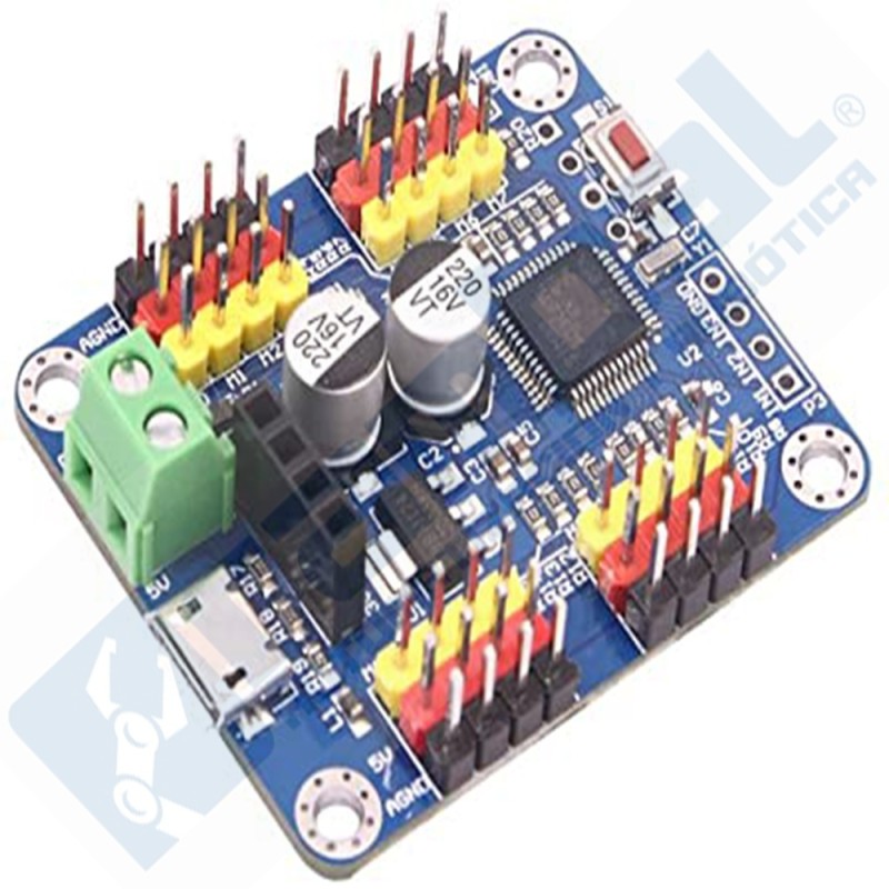 Driver Controlador Servomotores 16 canales USB