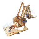Kit Brazo Robótico Madera 4 DOF (MG90S) (4 DOF Wooden Robotic Arm Kit)