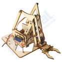 Kit Brazo Robótico Madera 4 DOF (MG90S) (4 DOF Wooden Robotic Arm Kit)