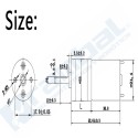 Motor Reductor JGA25-370 12V 30RPM