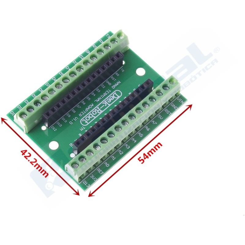 Adaptador de terminal para Arduino Nano