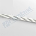 Correa Dentada abierta 2GT 10mm color blanco 1M