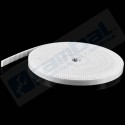Correa Dentada abierta 2GT 10mm color blanco 1M