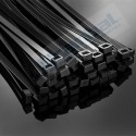 Pack 100 ud. Brida negra de nylon 8x500 mm
