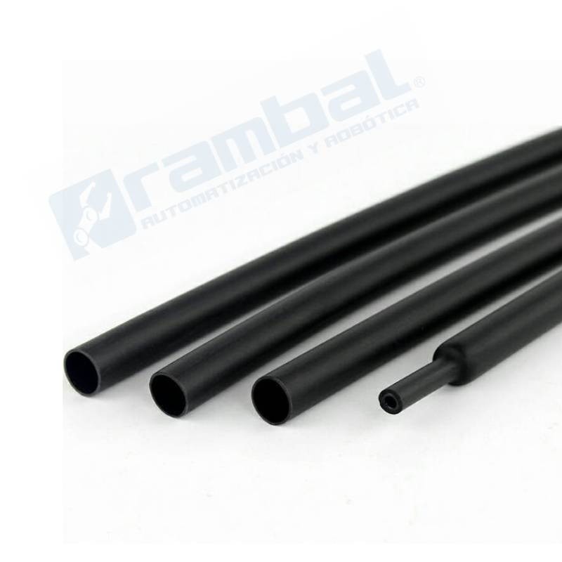 Tubo Termoretráctil 2:1 5mmx10m negro