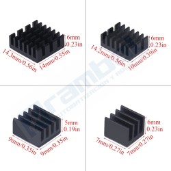 Kit de 4 piezas Disipador de calor para Raspberry Pi 4 Modelo B