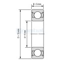 624ZZ, Rodamiento de bolas (5 x 13 x 4mm)