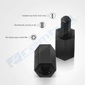 Kit de espaciadores hexagonales de M-F negro