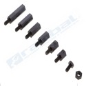 Kit de espaciadores hexagonales de M-F negro