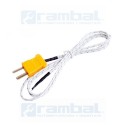Termocupla tipo K 204°C 1m