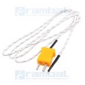 Termocupla tipo K 204°C 1m