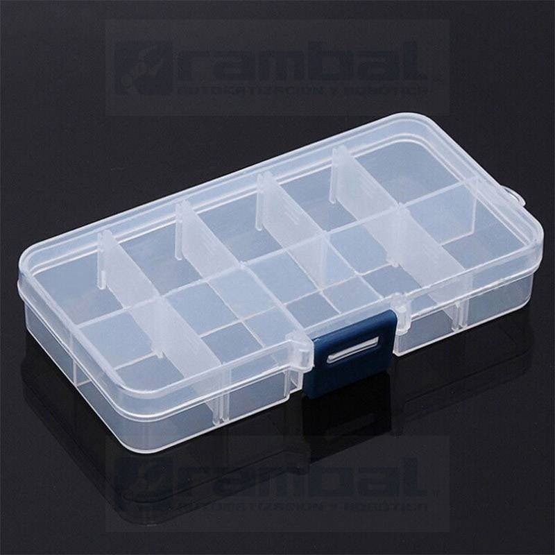 Caja Organizadora Plástica – Plastic Box 10 Grid 130x65x23mm