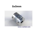 Flex Shaft Acoplamiento 5x5 mm.