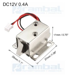 Cerradura Electromagnética 12V 0.4A