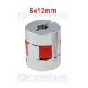 Flex Shaft Coupler Acoplamiento 5x12mm.