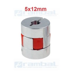 Flex Shaft Coupler Acoplamiento 5x12mm.