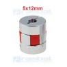 Flex Shaft Coupler Acoplamiento 5x12mm.