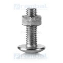 Set 20 Tornillos con Tuerca M3x6mm acero inoxidable