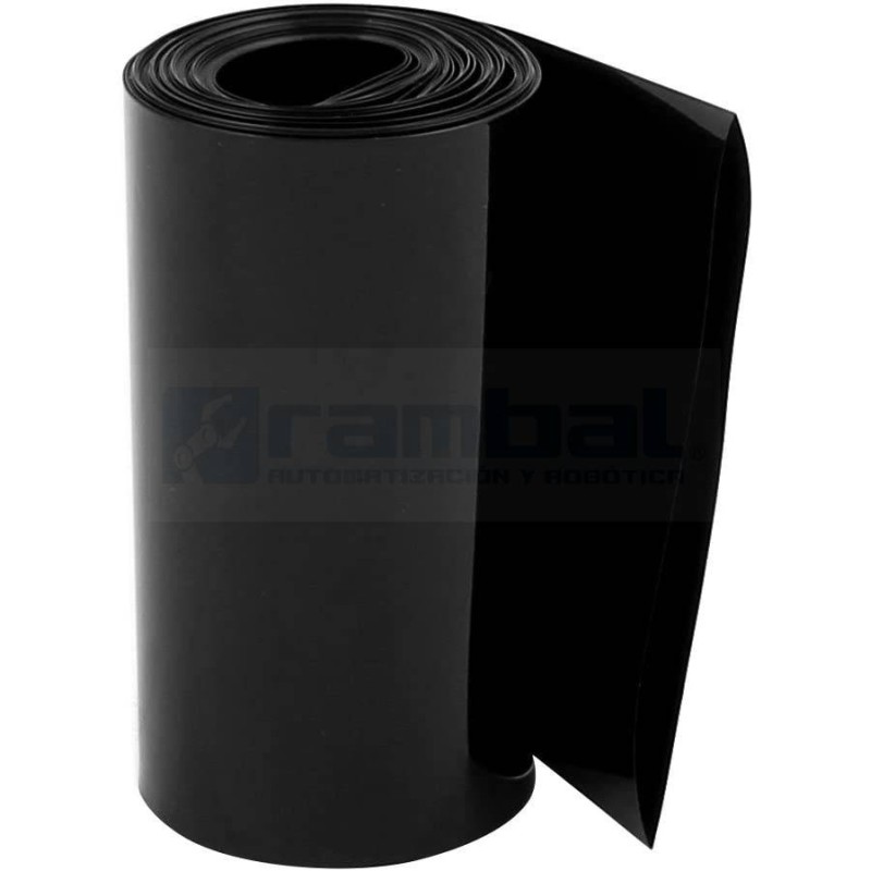 Tubo Termoretráctil 2:1 80mmx1m negro