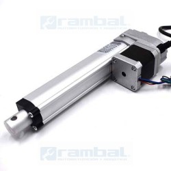 Actuador lineal motor paso a paso 8"