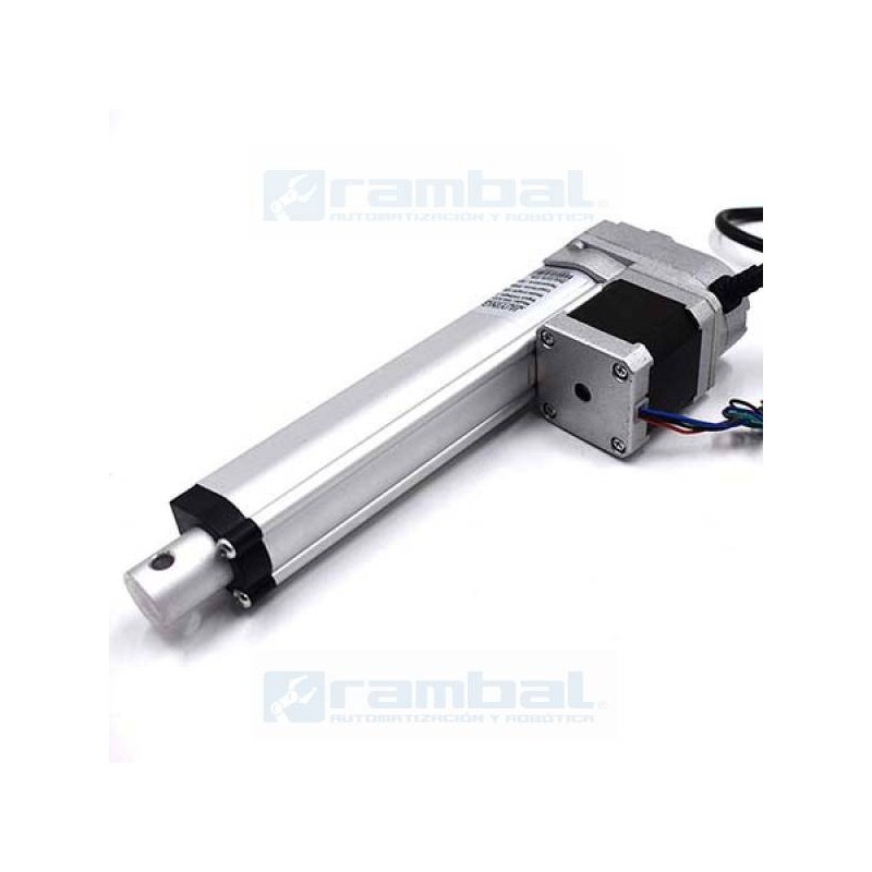 Actuador lineal motor paso a paso 8"